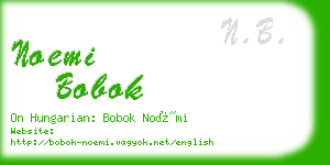 noemi bobok business card